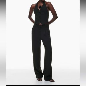 Black effortless pants size 10 short